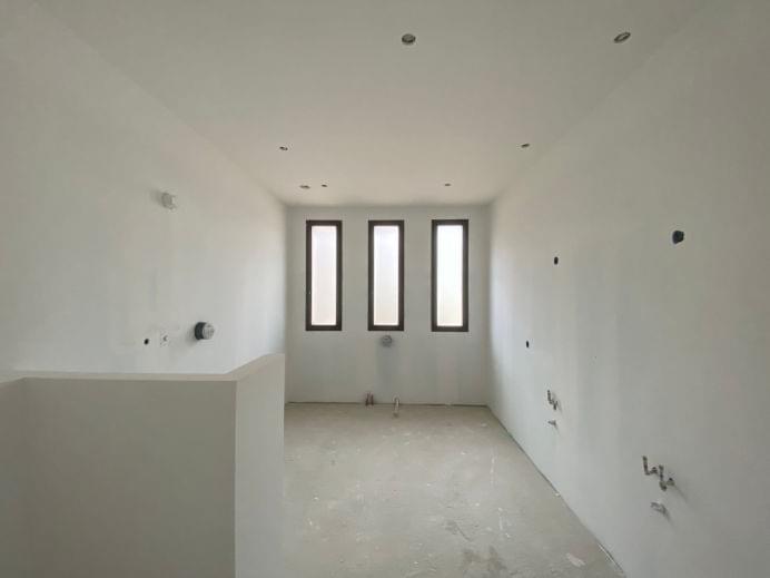 pomieszczenie po szpachlowaniu