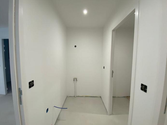 pomieszczenie po szpachlowaniu